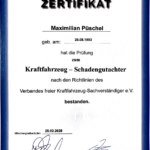 Maximilian Püschel Zertifikat